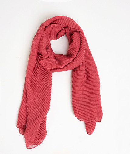 Etole unie plissée femme FRAMBOISE