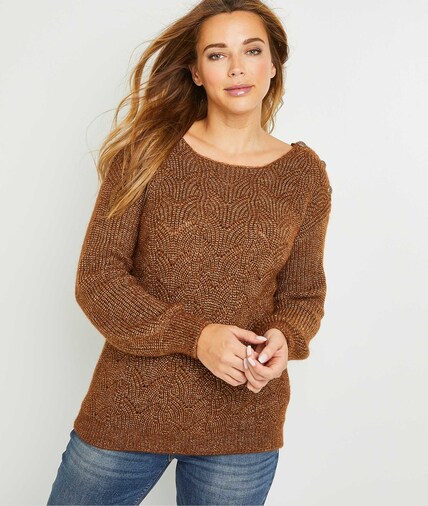 Pull en tricot camel femme CAMEL