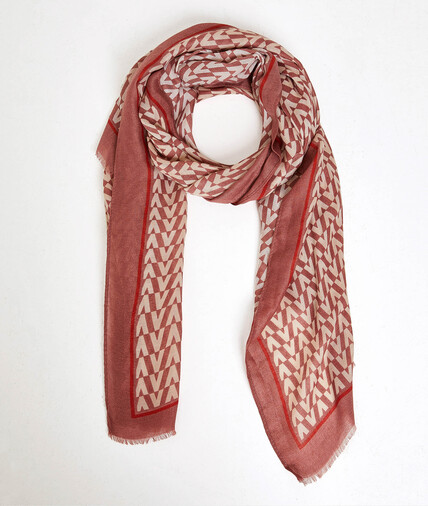 Foulard imprimé géométrique femme BLUSH