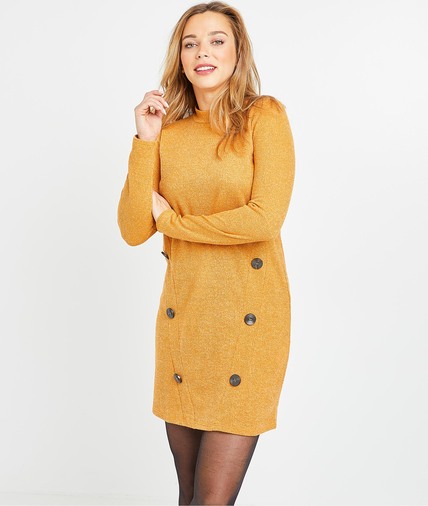 Robe en maille safran femme SAFRAN