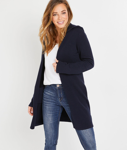 Long gilet marine à étoile femme MARINE