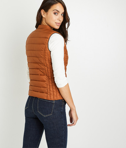 doudoune sans manche femme camel