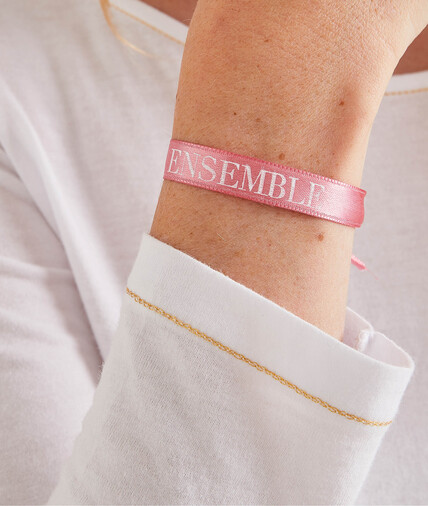 Bracelet octobre rose femme ROSE