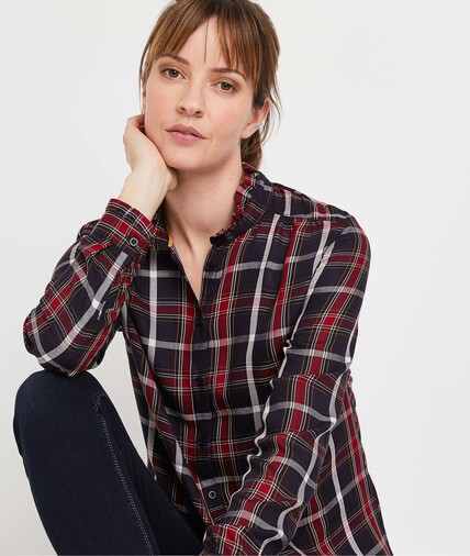 Chemise à carreaux femme MARINE