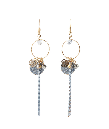 Boucles d'oreilles pendantes ROSE
