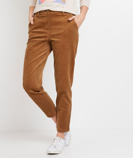Pantalon en velours camel femme CAMEL