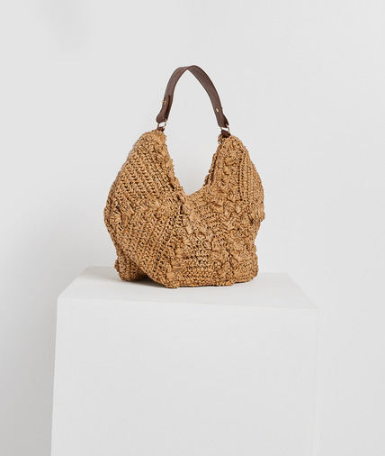 Sac en crochet fait main femme NATUREL