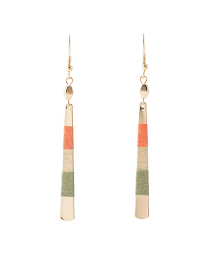 Boucles d'oreilles longues graphiques 3 TONS