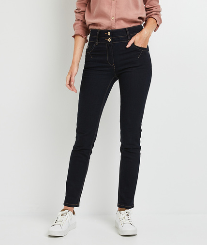 Jean HANOI raccourci taille haute femme BLUE BLACK