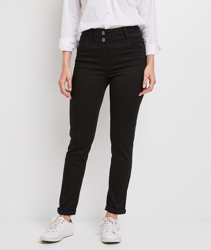 Jean HANOI raccourci taille haute femme BLACK
