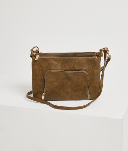 Pochette kaki à bandoulière femme KAKI
