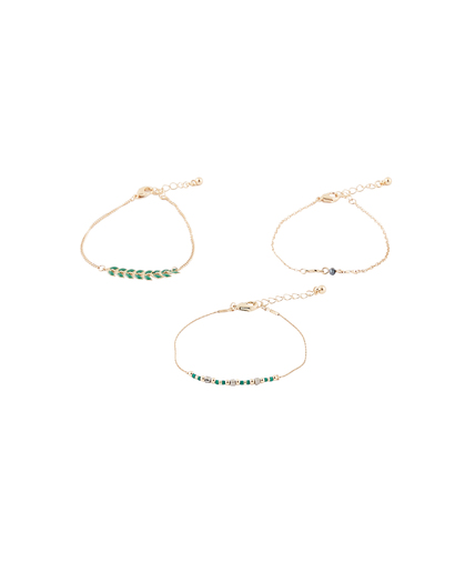 Set de 3 bracelets VERT
