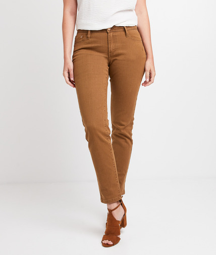 Jean CANCUN slim raccourci femme CAMEL