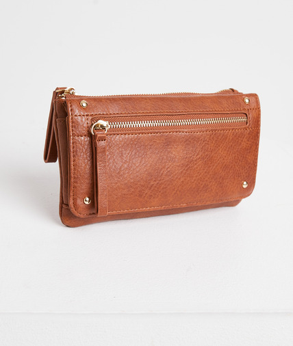 Portefeuille zippé camel femme CAMEL