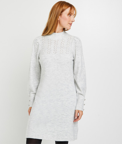 Robe pull femme GRIS