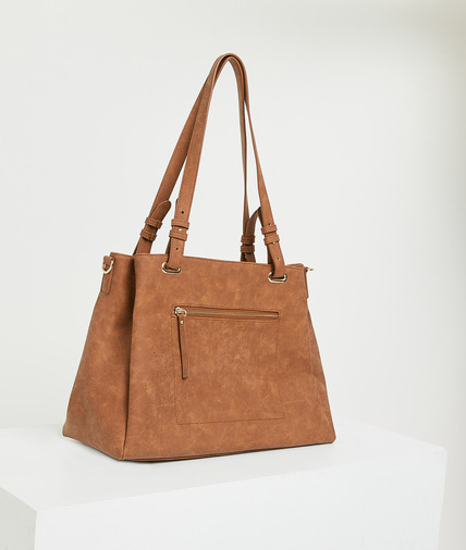 Sac grand format camel femme CHOCOLAT