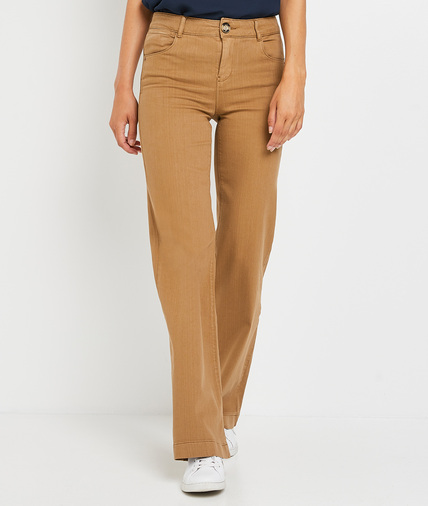 Jean large camel femme* CAMEL