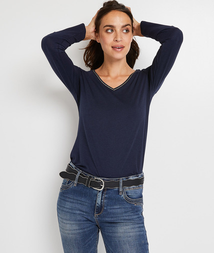 Tshirt manches longues femme MARINE