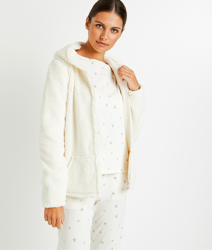 Veste douce femme ECRU