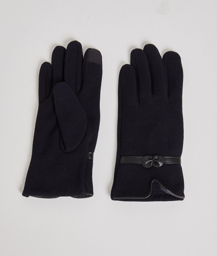Gants en maille noeud femme MARINE