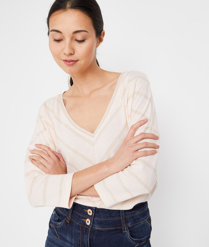 Top à chevrons femme ROSE