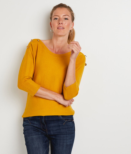 Pull manches 3/4 femme SAFRAN