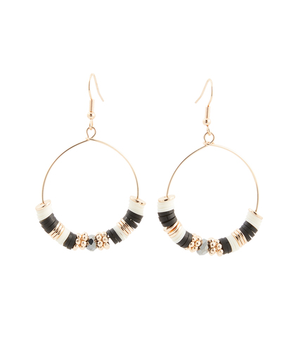 Boucles d'oreilles pendantes NOIR