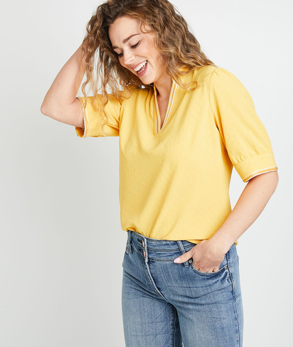Blouse col V femme SAFRAN