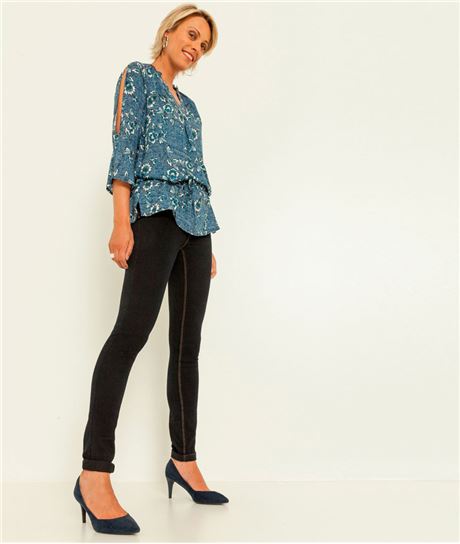 Jean femme slim BLUE BLACK