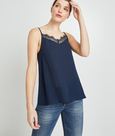 Top lingerie dentelle femme MARINE