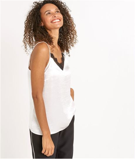 Top lingerie dentelle ARGENT