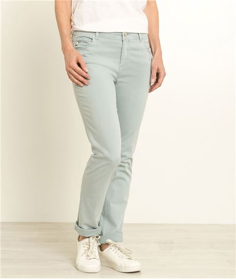 Jean femme couleur droit BLEU CLAIR