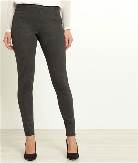 Pantalon jegging femme taille haute NOIR