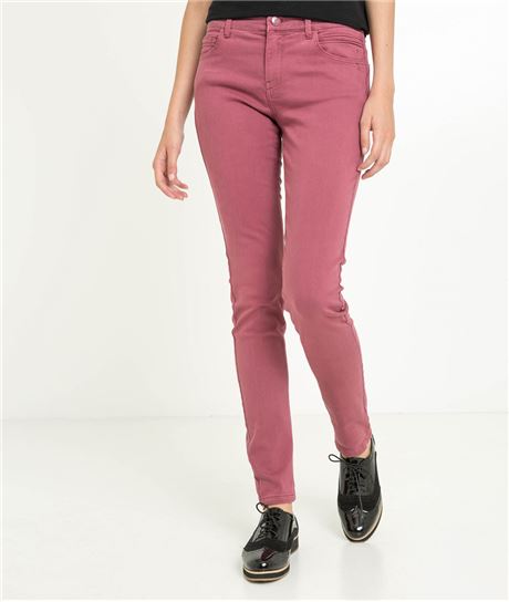 Pantalon slim couleur effet push up ORCHIDEE