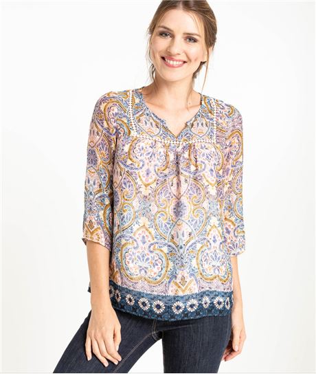Blouse femme fluide imprimée IMPRIME