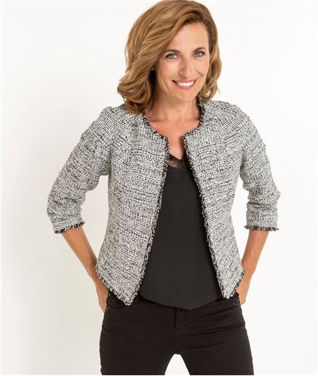 Veste femme courte GRIS