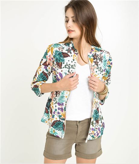 Veste femme saharienne ECRU