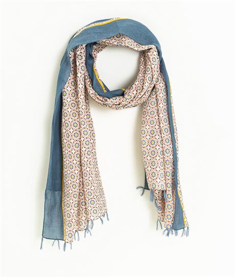 Foulard femme imprimé mosaique MULTICOLORE