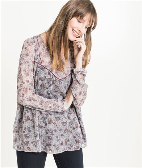 Blouse femme fluide et imprimée IMPRIME