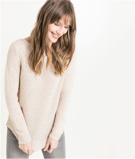 Pull femme chaud avec lurex MULTICOLORE