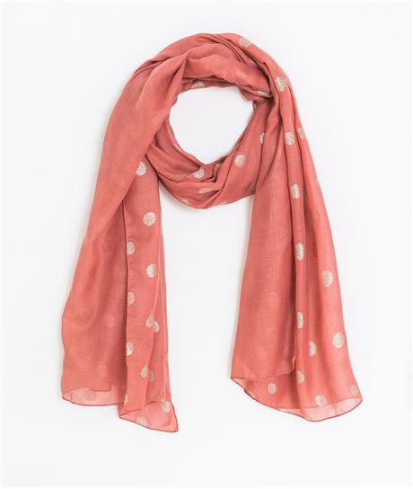 Foulard femme à gros pois ROSE