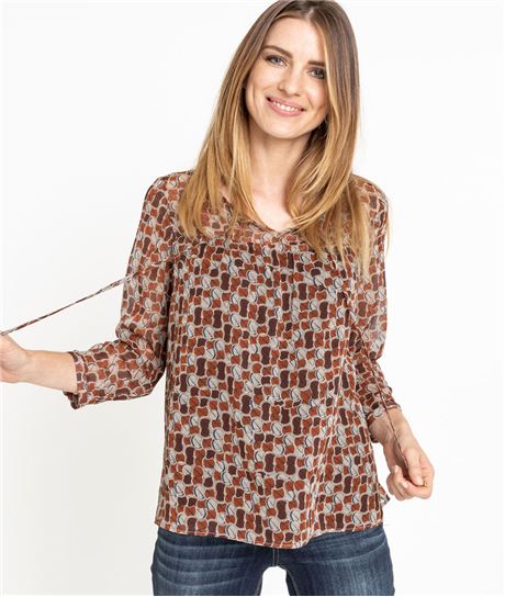 Blouse femme fluide et imprimée IMPRIME