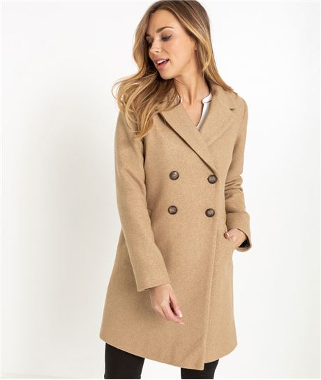 Manteau femme long camel CAMEL