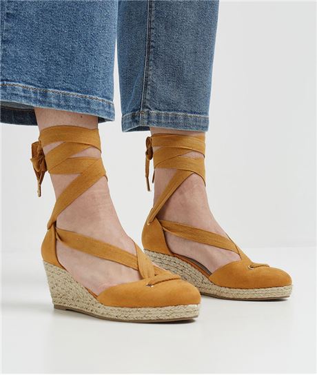 Chaussures femme compensées JAUNE