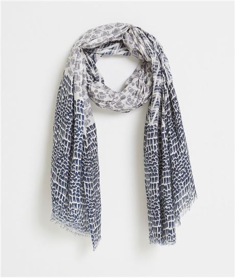 Foulard femme bleuté BLEU