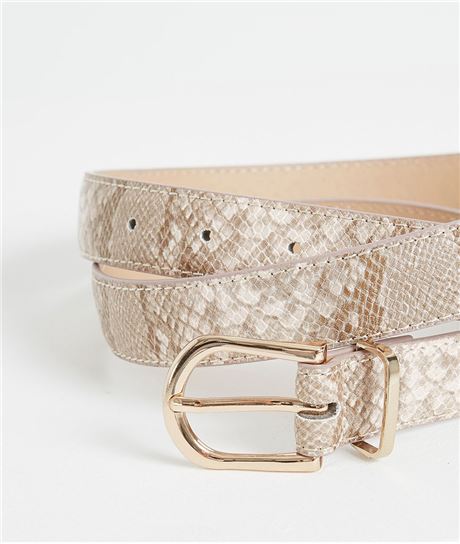 Ceinture femme effet python BEIGE
