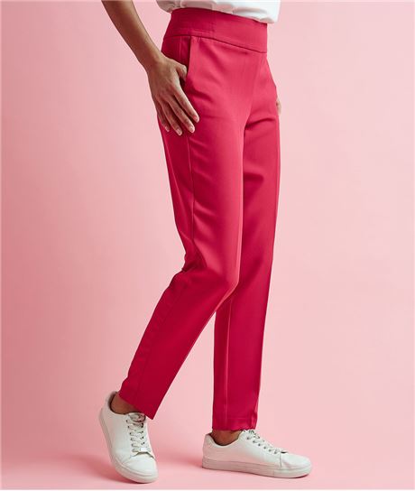 Pantalon femme fluide fuchsia FUCHSIA