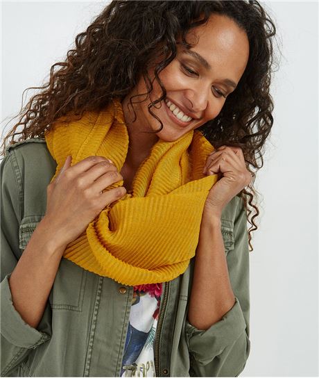 Foulard safran plissé JAUNE