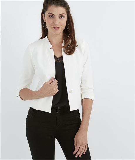 Veste bolero femme écru ECRU