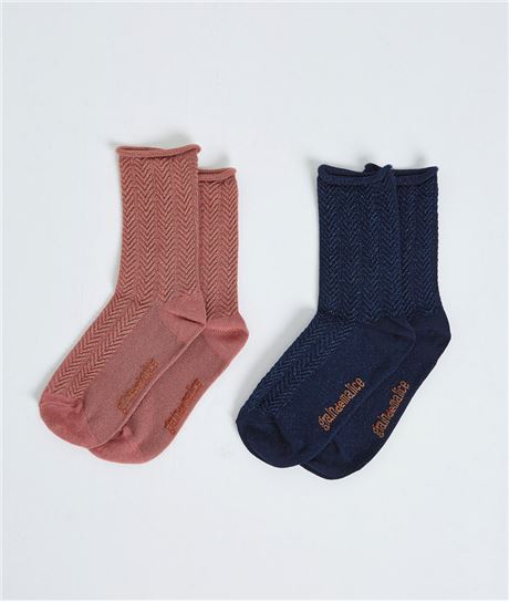 Lot de 2 paires de chausettes BLUSH